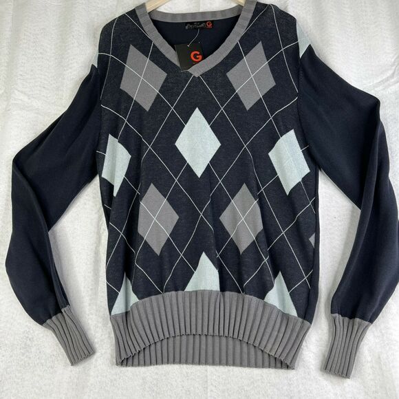 Men’s G by Guess Sweater Cardigan Long Sleeve X Large Gray - Picture 2 of 9